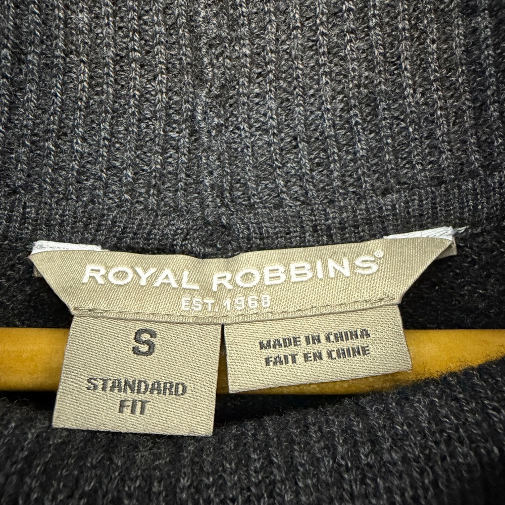 Royal Robbins Westlands Funnel Neck Sweater Charcoal Gray Merino Wool Womens S - Picture 4 of 11